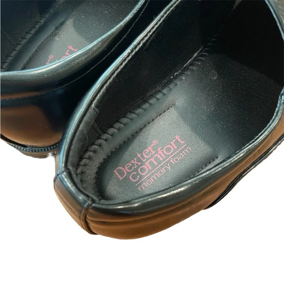 Dexter Comfort men’s memory foam dress loafers, silver buckle, SZ 13 black - Picture 6 of 9